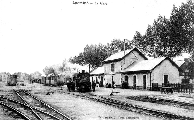 Gare de Locminé (Bretagne).
