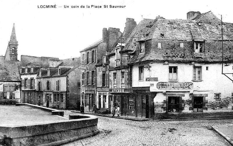 Ville de Locmin (Bretagne).