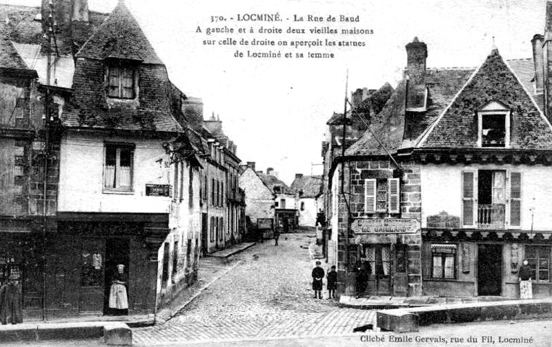 Ville de Locmin (Bretagne).