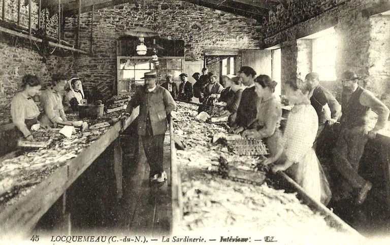 La sardinerie de Locquémeau (Bretagne)