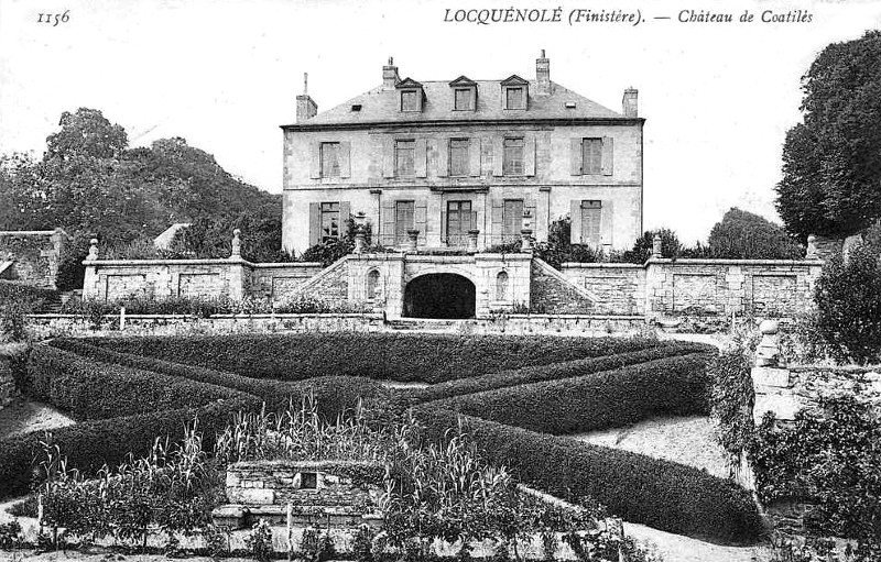 Château de Coatilès de Locquénolé (Bretagne).