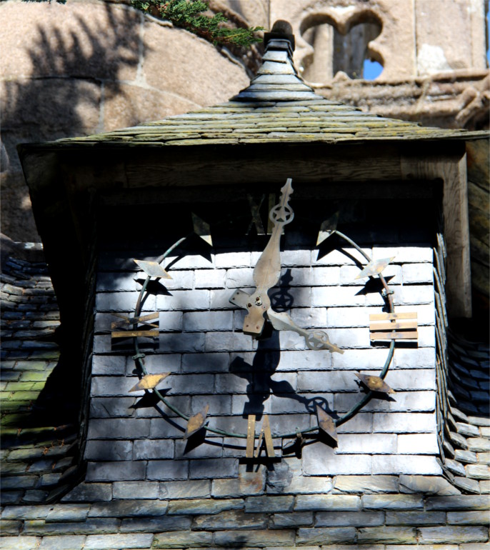 L'glise de Locquirec (Bretagne) : l'horloge.