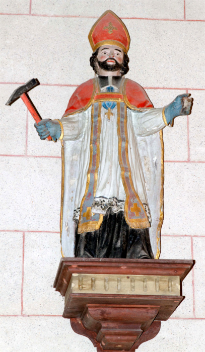 Statue de l'glise de Locquirec (Bretagne).