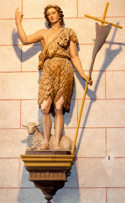 Statue de l'glise de Locquirec (Bretagne).