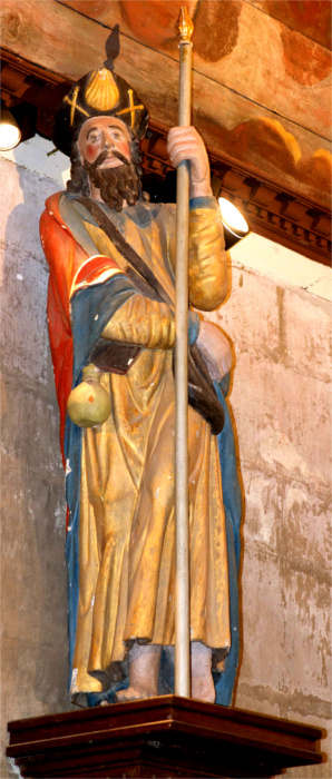 Statue de l'glise de Locquirec (Bretagne).