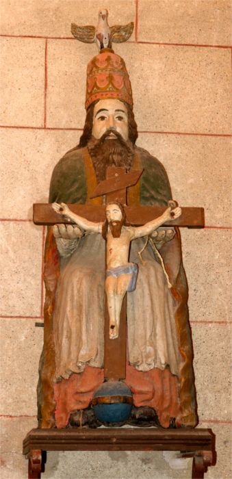 Statue de l'glise de Locquirec (Bretagne).