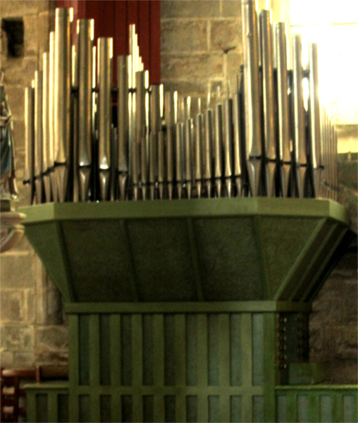 Orgue de l'glise de Locronan (Bretagne).