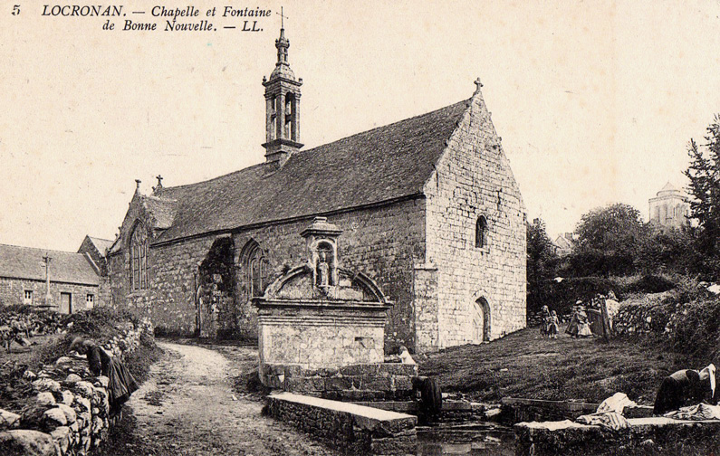 Locronan : chapelle et fontaine de Bonne-Nouvelle