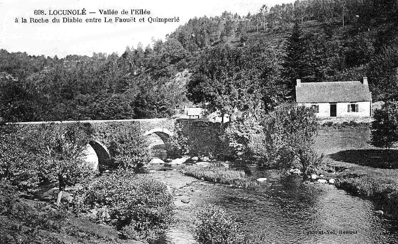 Ville de Locunol (Bretagne).