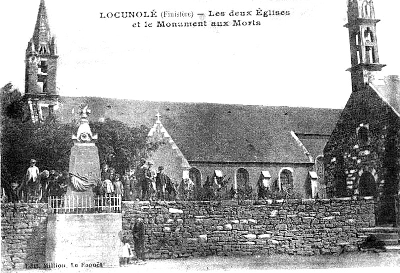 Eglise de Locunol et Chapelle Notre-Dame du Folgot (Bretagne).