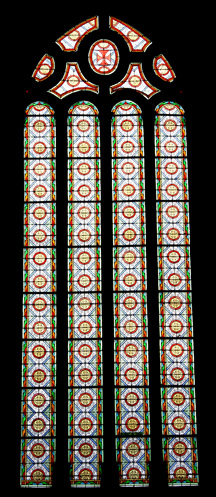Vitrail de l'glise Saint-Emilion de Loguivy-Plougras (Bretagne)