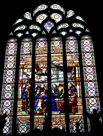 Verrire de l'glise Saint-Emilion de Loguivy-Plougras (Bretagne)