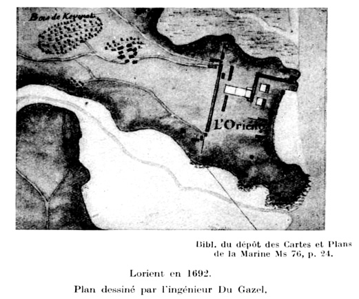 Lorient en 1692