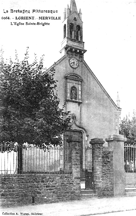 Eglise Sainte-Brigitte à Lorient - Merville (Bretagne).