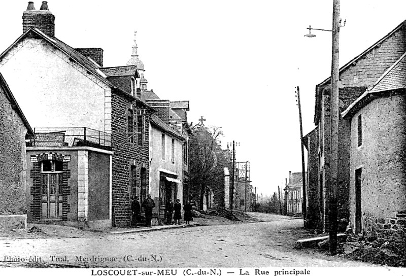 Ville de Loscouet-sur-Meu (Bretagne).