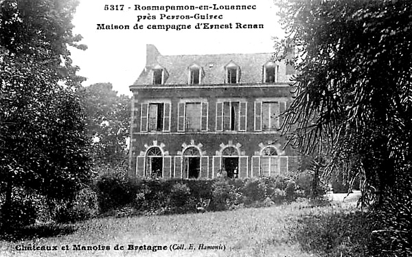 Ville de Louannec (Bretagne) : manoir de Rosmapamon.