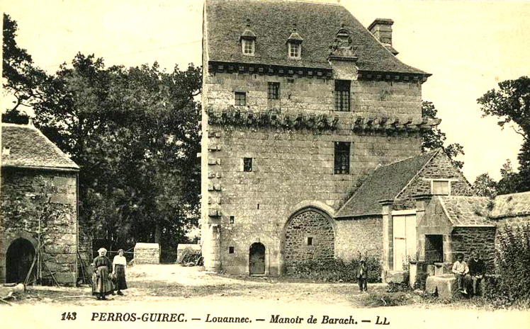 Ville de Louannec (Bretagne) : chteau de Barach