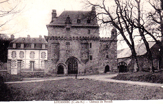 Ville de Louannec (Bretagne) : chteau de Barach