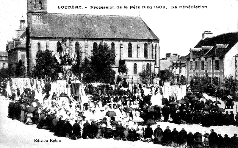 Procession  Loudac (Bretagne).