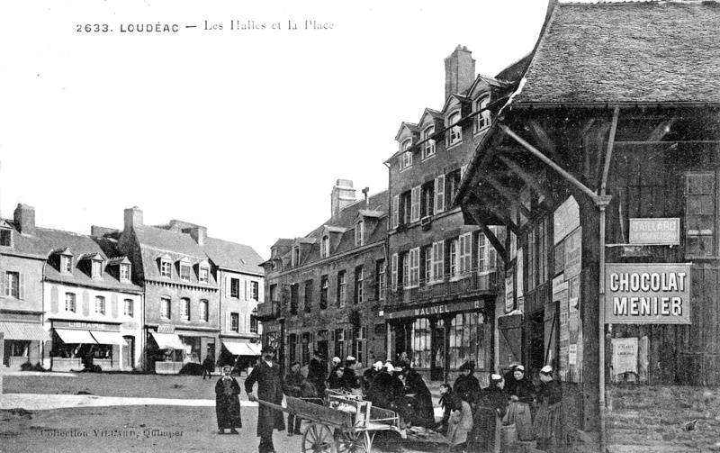 Ville de Loudac (Bretagne).