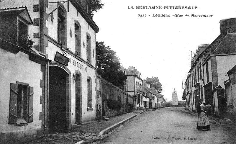 Ville de Loudac (Bretagne).