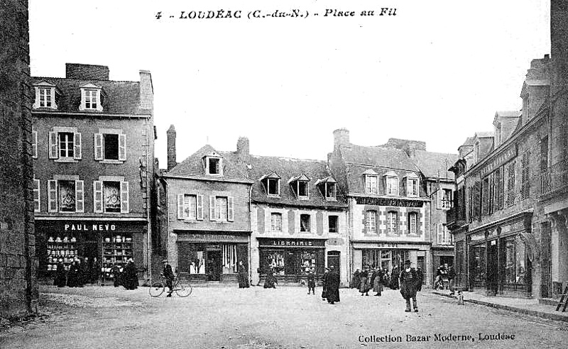 Ville de Loudac (Bretagne).