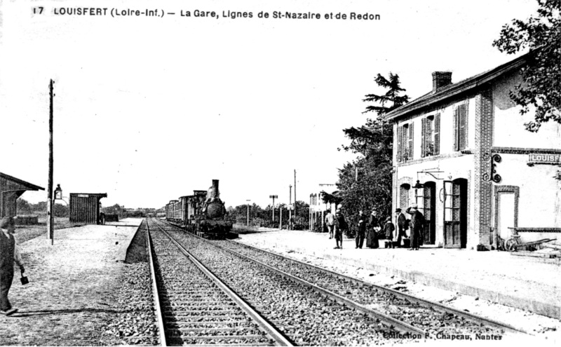 Gare de Louisfert (anciennement en Bretagne).