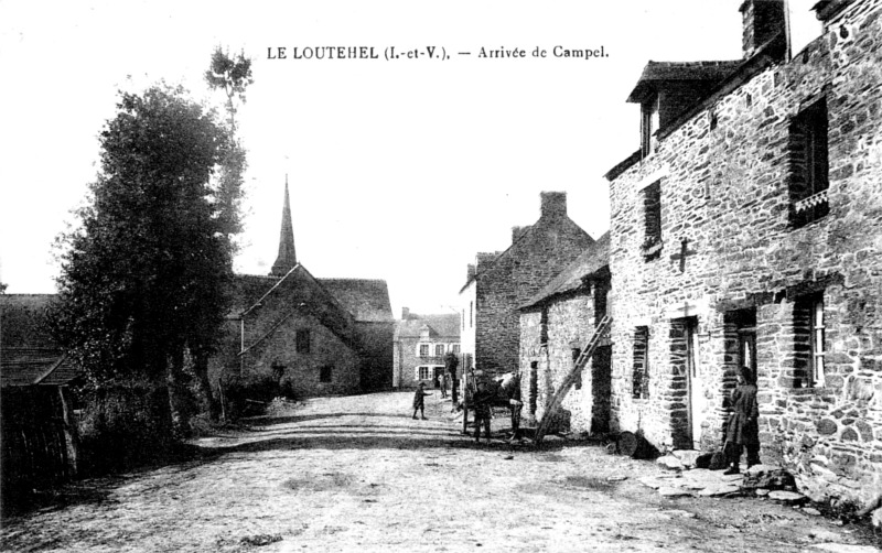 Ville de Loutehel (Bretagne).
