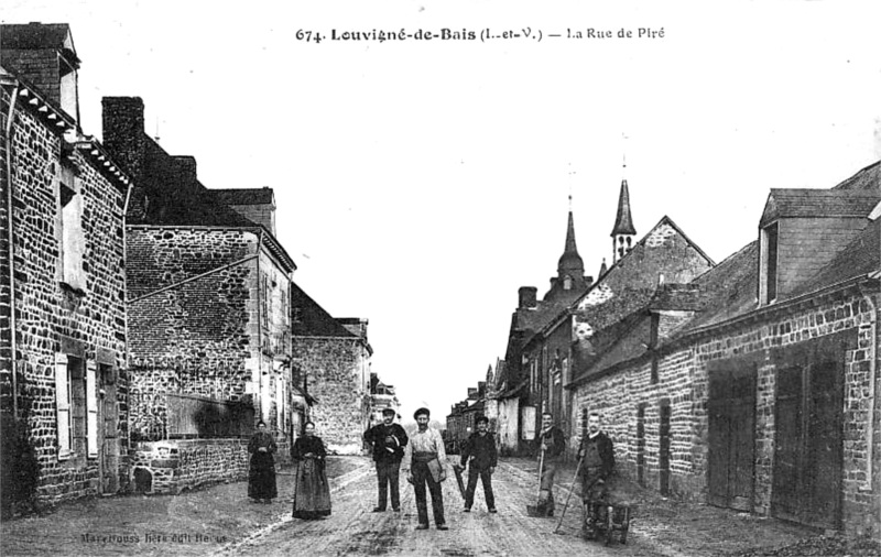 Ville de Louvigné-de-Bais (Bretagne).
