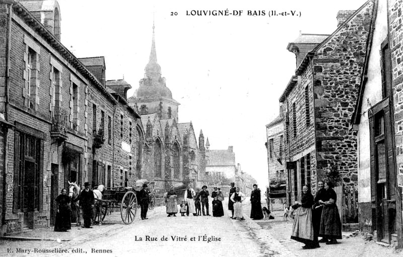 Ville de Louvign-de-Bais (Bretagne).