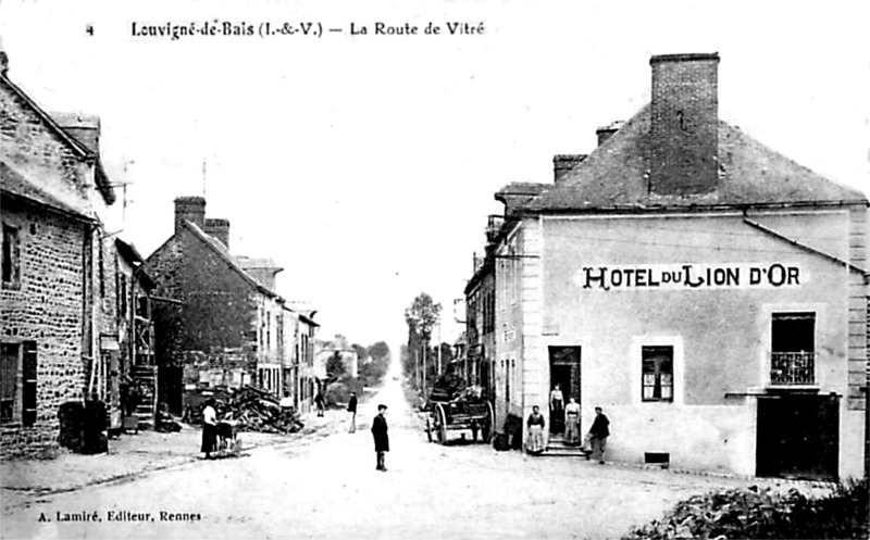 Ville de Louvigné-de-Bais (Bretagne).