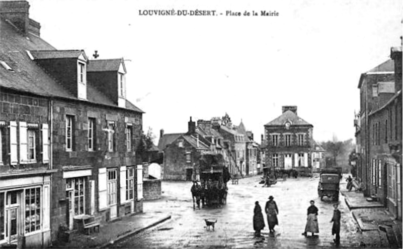 Ville de Louvign-du-Dsert (Bretagne).