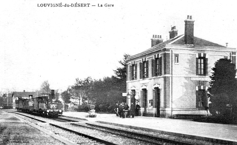 Ville de Louvign-du-Dsert (Bretagne).