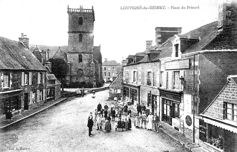 Ville de Louvign-du-Dsert (Bretagne).