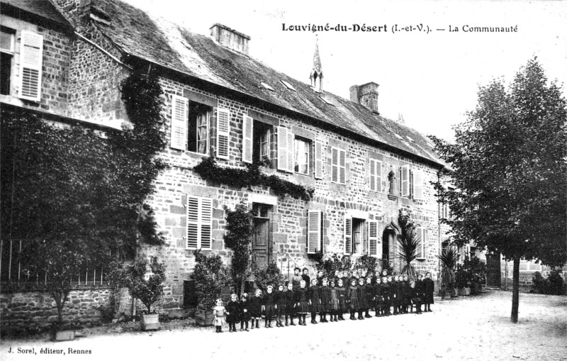 Ville de Louvign-du-Dsert (Bretagne).