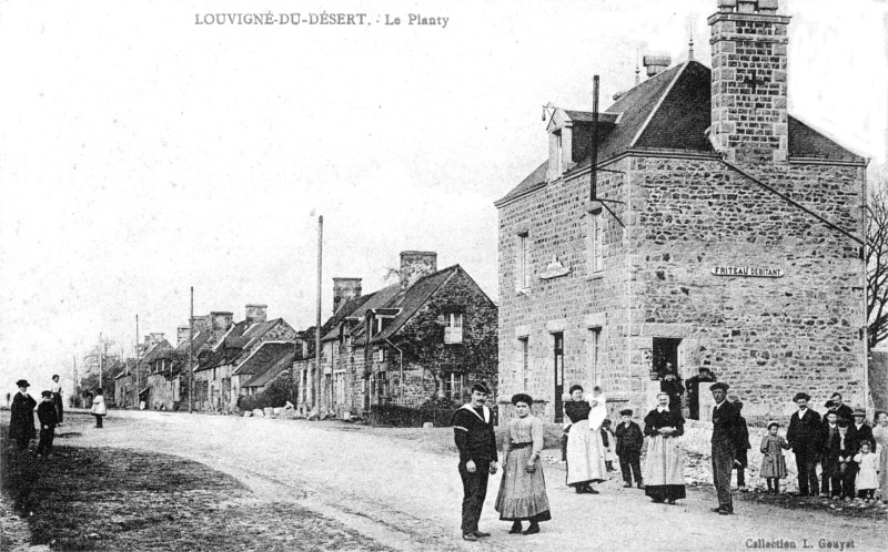 Ville de Louvign-du-Dsert (Bretagne).