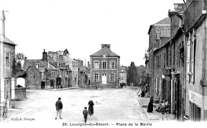 Ville de Louvign-du-Dsert (Bretagne).