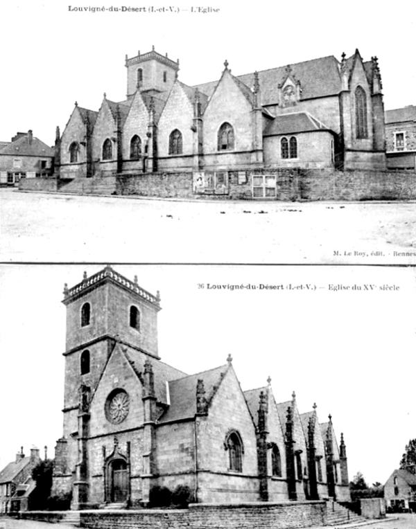 Eglise de Louvign-du-Dsert (Bretagne).
