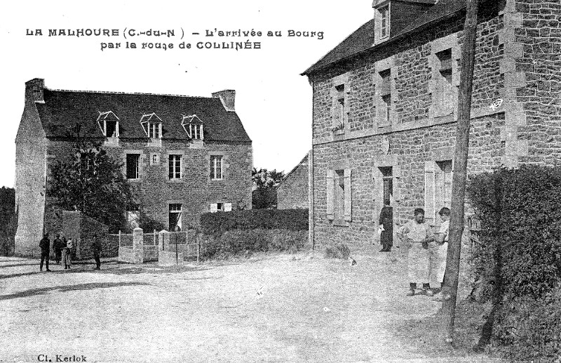 Ville de La Malhoure (Bretagne).