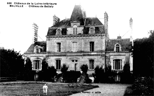 Château de Bellaly à Malville (Loire-Atlantique).