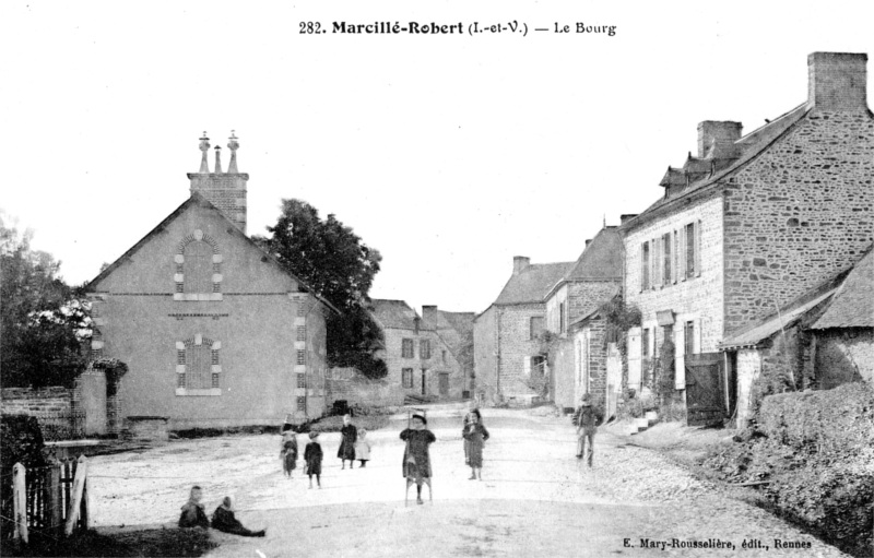 Ville de Marcill-Robert (Bretagne).