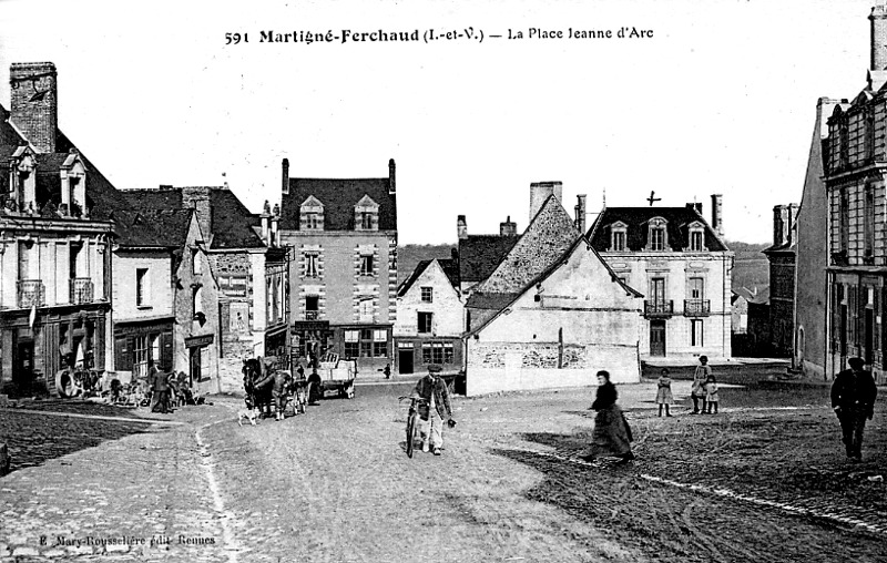 Ville de Martign-Ferchaud (Bretagne).