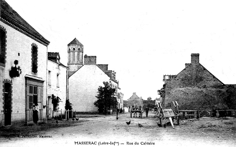 Ville de Massérac (anciennement en Bretagne).