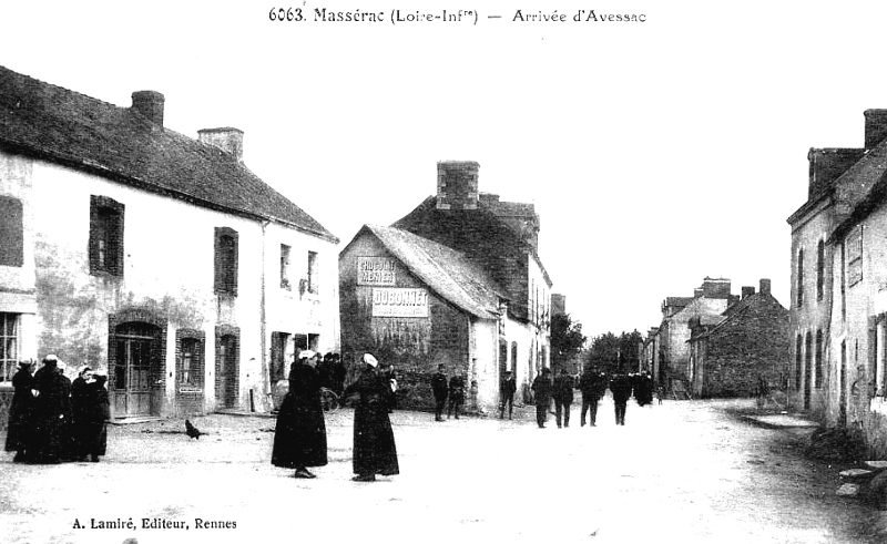 Ville de Massérac (anciennement en Bretagne).