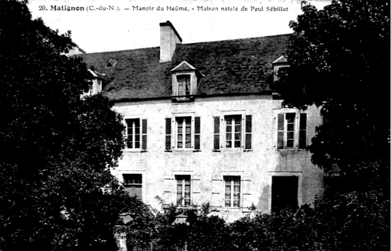 Ville de Matignon (Bretagne) : manoir.