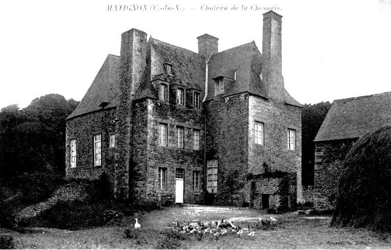 Ville de Matignon (Bretagne) : château de Chesnais.