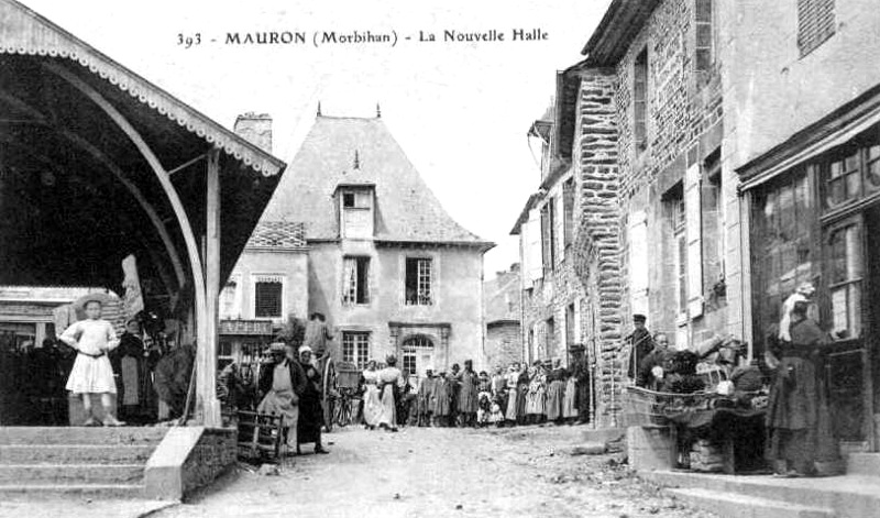Halles de la ville de Mauron (Bretagne).