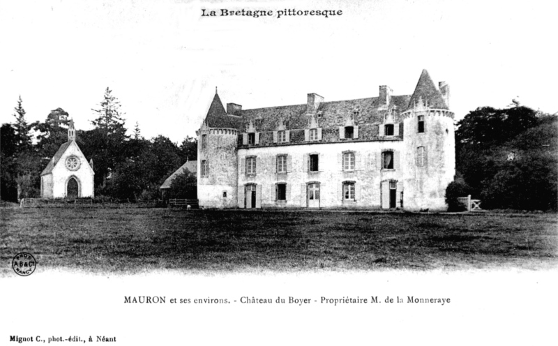 Château du Boyer à Mauron (Bretagne).