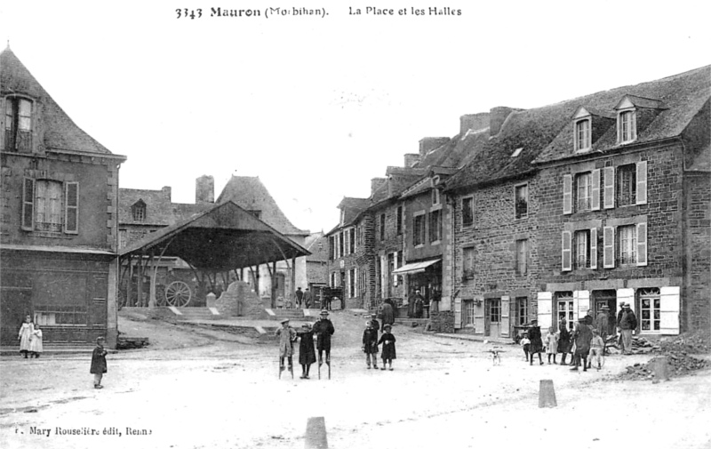 Halles de la ville de Mauron (Bretagne).