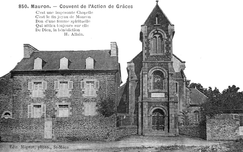 Chapelle de l'Action de Grâce à Mauron (Bretagne).